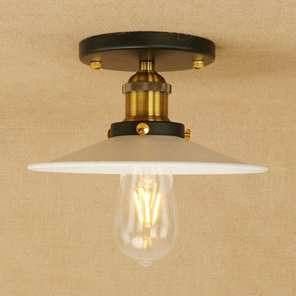 Colette Loft Saucer Metal Semi Flush Ceiling Light