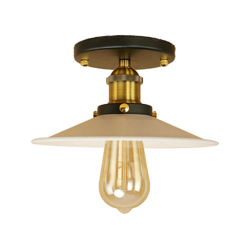 Colette Loft Saucer Metal Semi Flush Ceiling Light