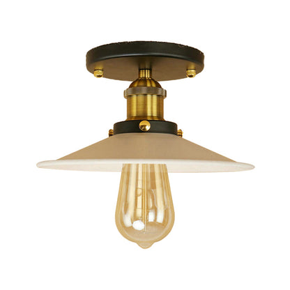 Colette Loft Saucer Metal Semi Flush Ceiling Light