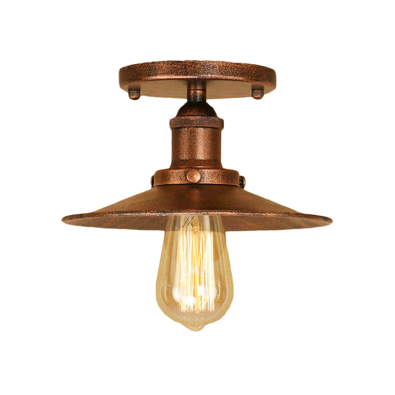 Colette Loft Saucer Metal Semi Flush Ceiling Light