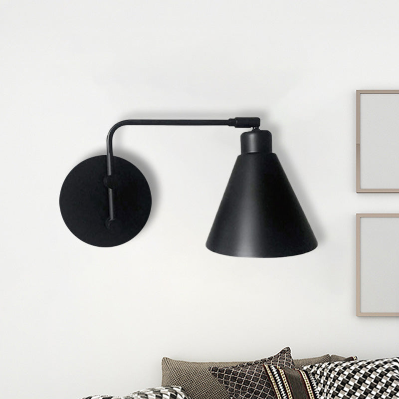 Solène Farmhouse Cone Wall Sconce Rotatable Lamp