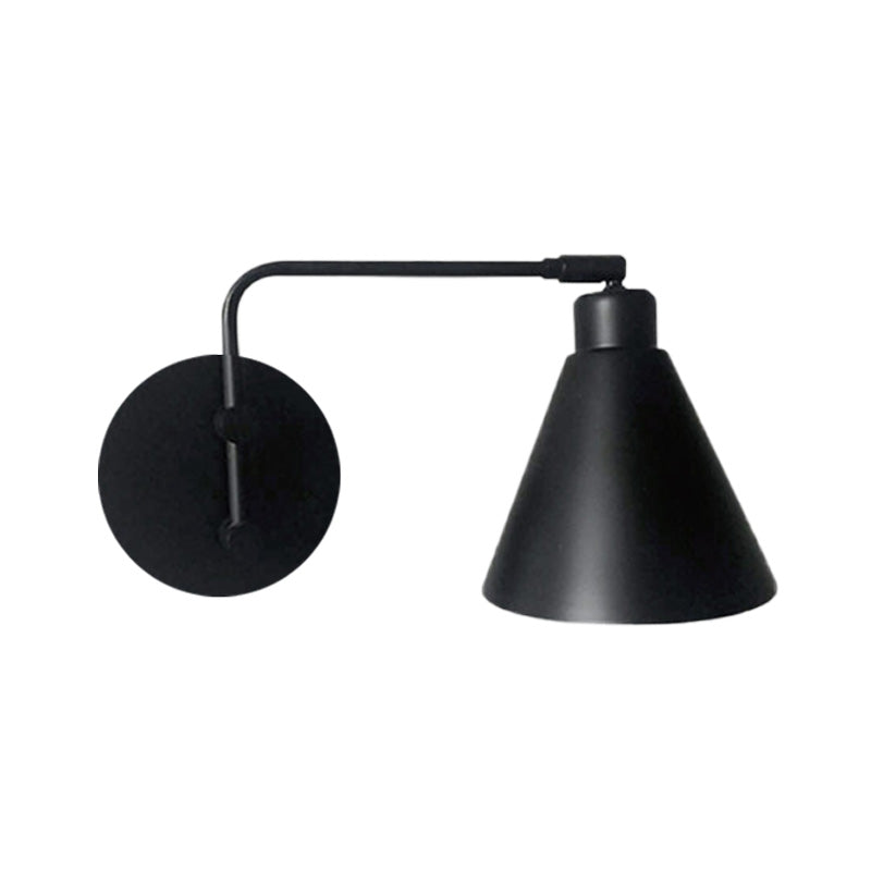 Solène Farmhouse Cone Wall Sconce Rotatable Lamp