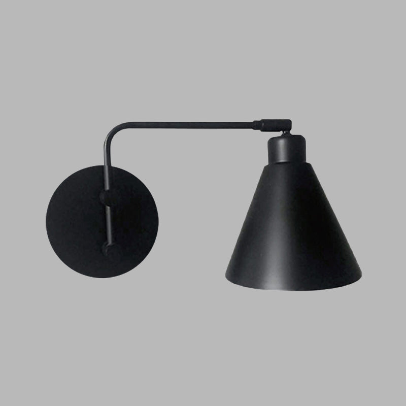 Solène Farmhouse Cone Wall Sconce Rotatable Lamp
