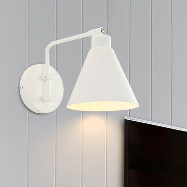 Solène Farmhouse Cone Wall Sconce Rotatable Lamp