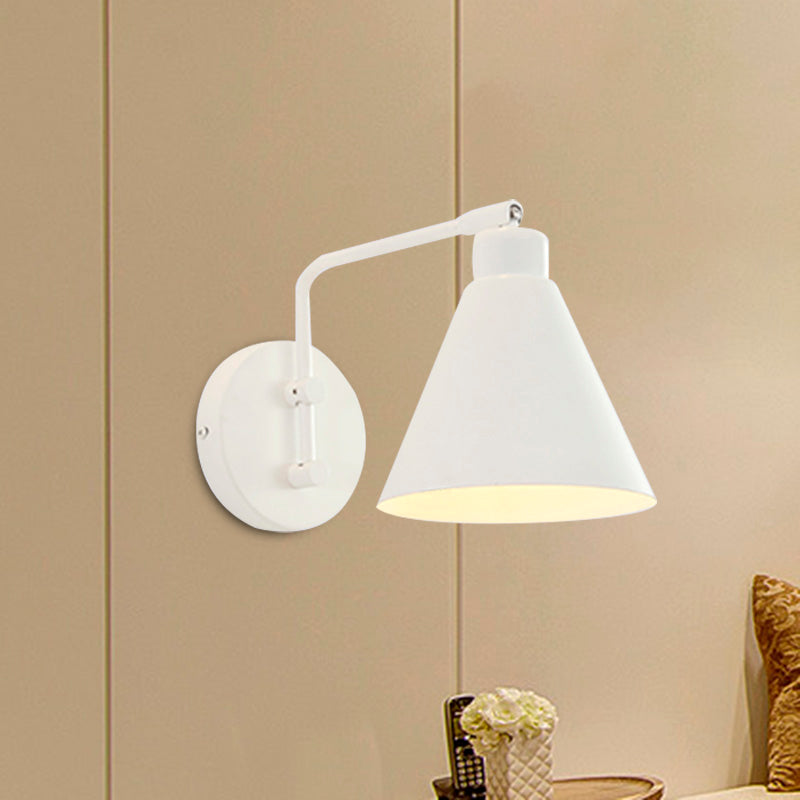 Solène Farmhouse Cone Wall Sconce Rotatable Lamp