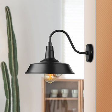 Harper Industrial Gooseneck Barn Wall Sconce