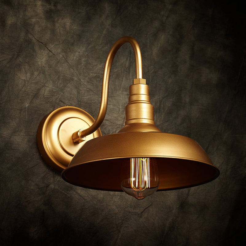 Harper Industrial Gooseneck Barn Wall Sconce