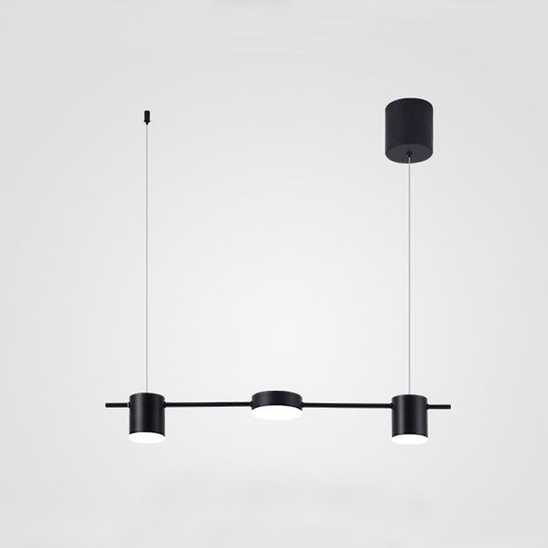 Margaux Modern Drum LED Multi-Head Island Pendant Light