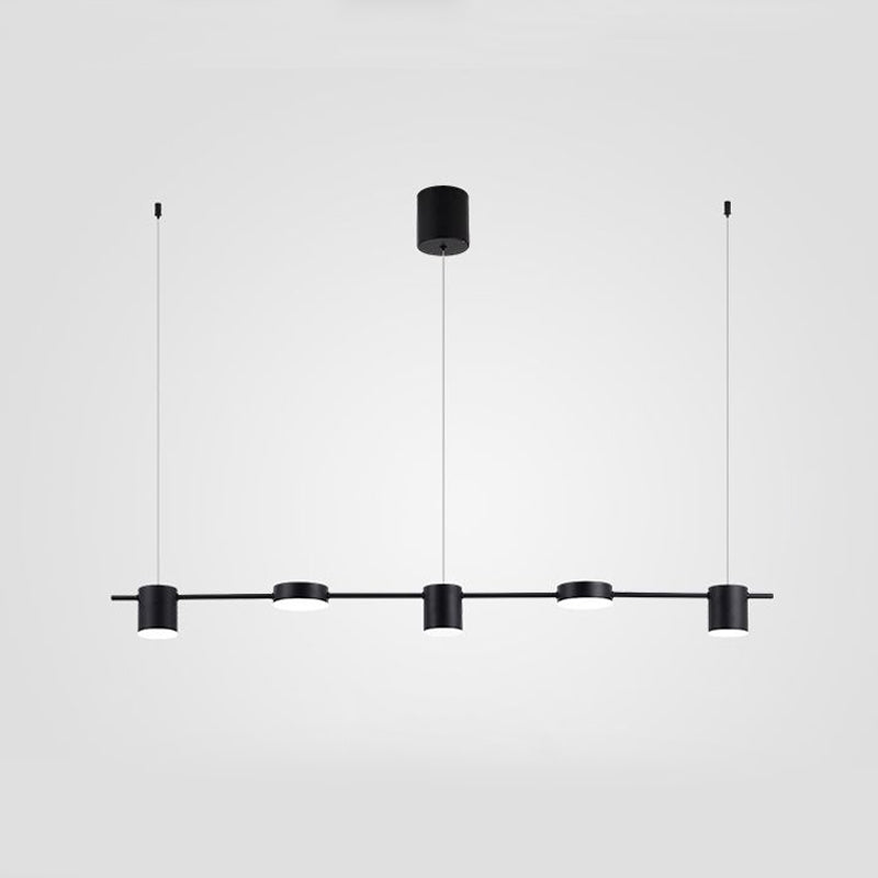 Margaux Modern Drum LED Multi-Head Island Pendant Light