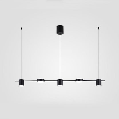 Margaux Modern Drum LED Multi-Head Island Pendant Light
