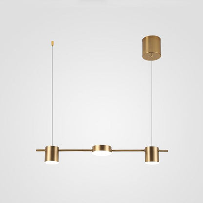 Margaux Modern Drum LED Multi-Head Island Pendant Light
