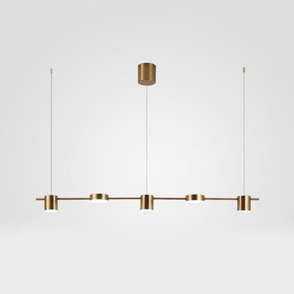 Margaux Modern Drum LED Multi-Head Island Pendant Light