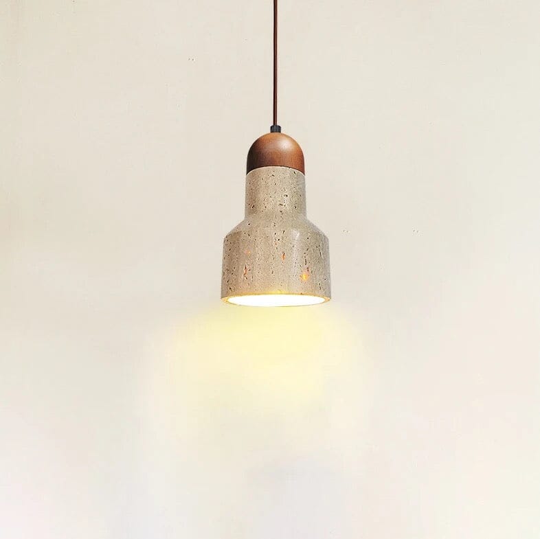 Sophie Travertine Industrial Pendant Light