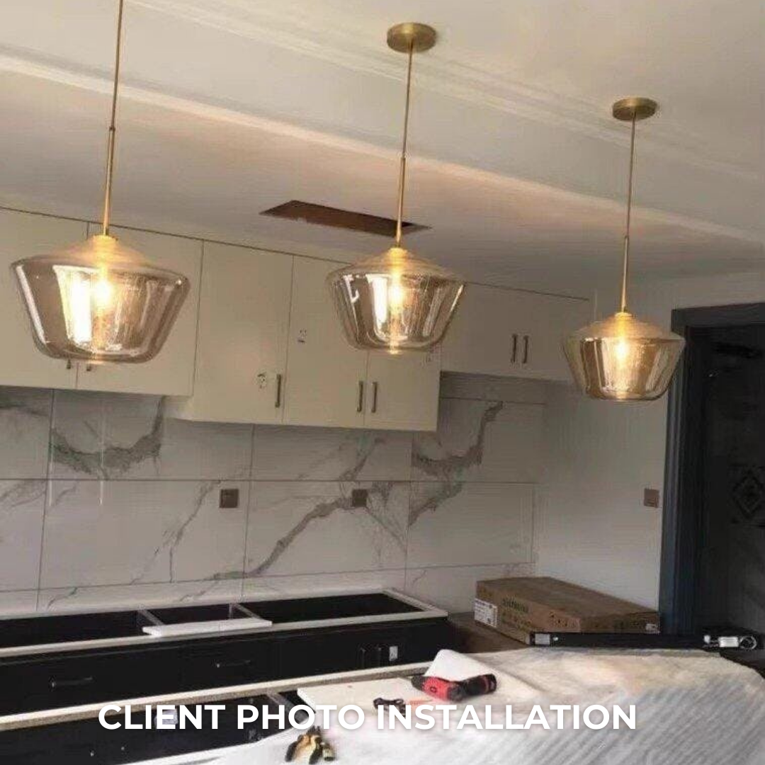 Monica Designer Glass Pendant Light