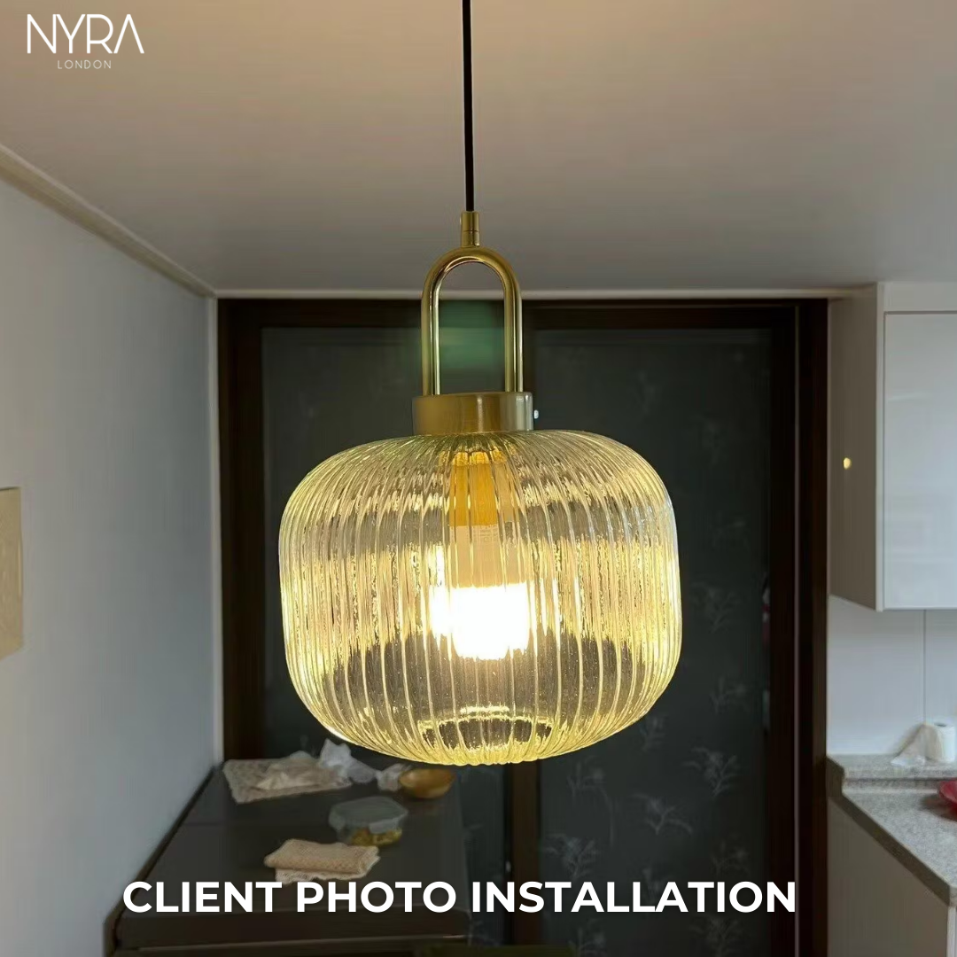 Amélie St Pauls Fluted Glass Pendant Light