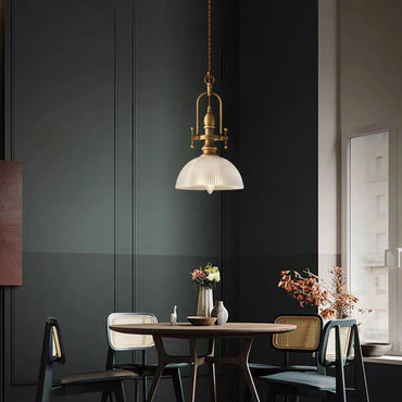 Aurélie Clear Glass Chandelier with Brass Gold Finish