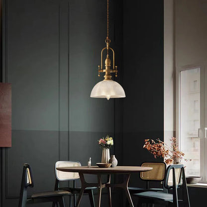 Aurélie Clear Glass Chandelier with Brass Gold Finish