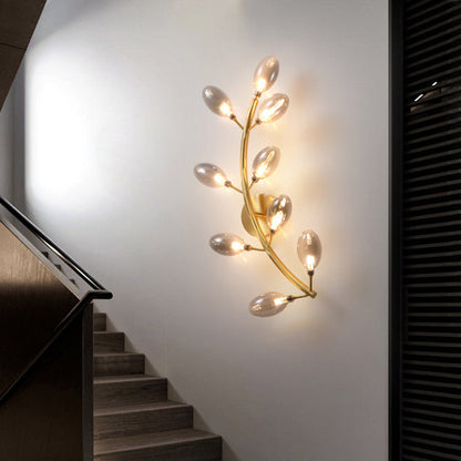 Geneviève Gold Grape Cluster Wall Light Sconce