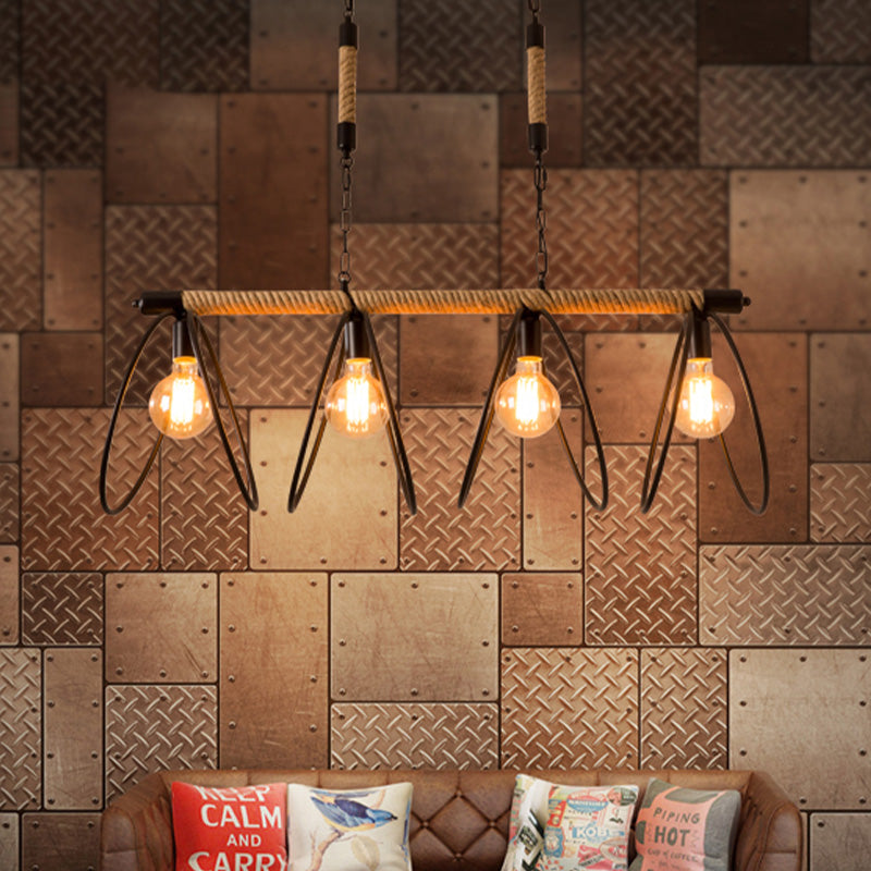 Éloïse Rope Industrial Pendant Chandelier Light
