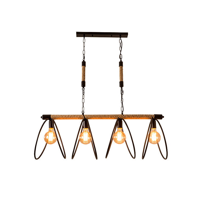 Éloïse Rope Industrial Pendant Chandelier Light