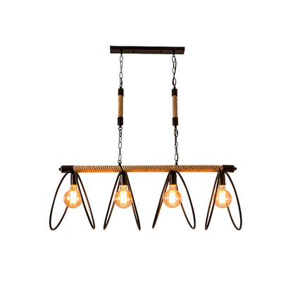 Éloïse Rope Industrial Pendant Chandelier Light