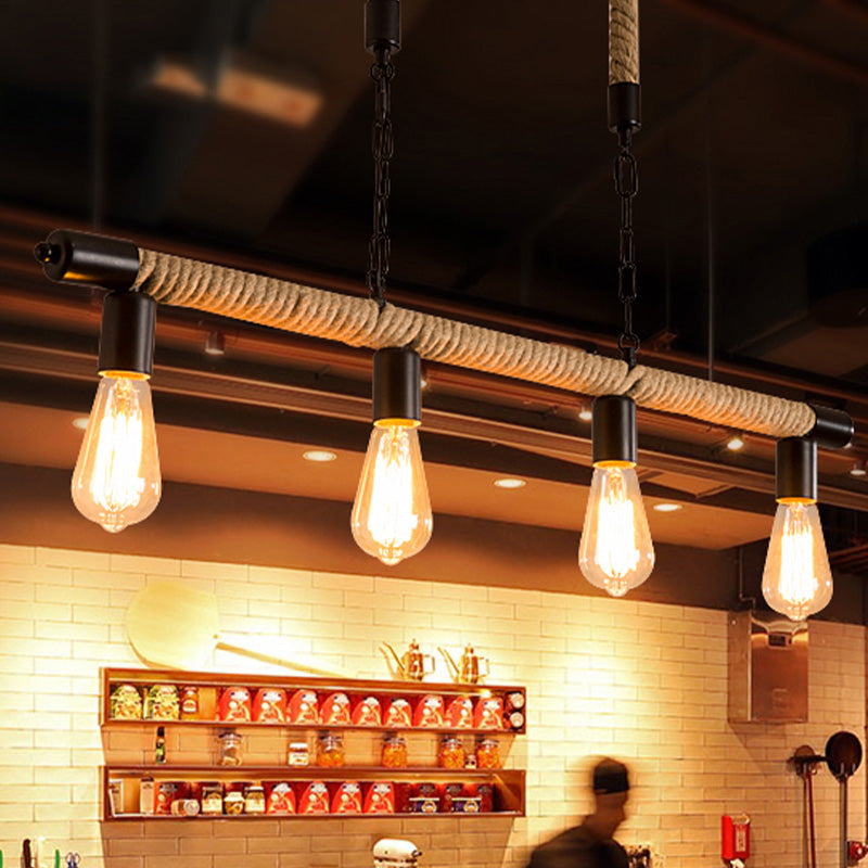 Éloïse Rope Industrial Pendant Chandelier Light