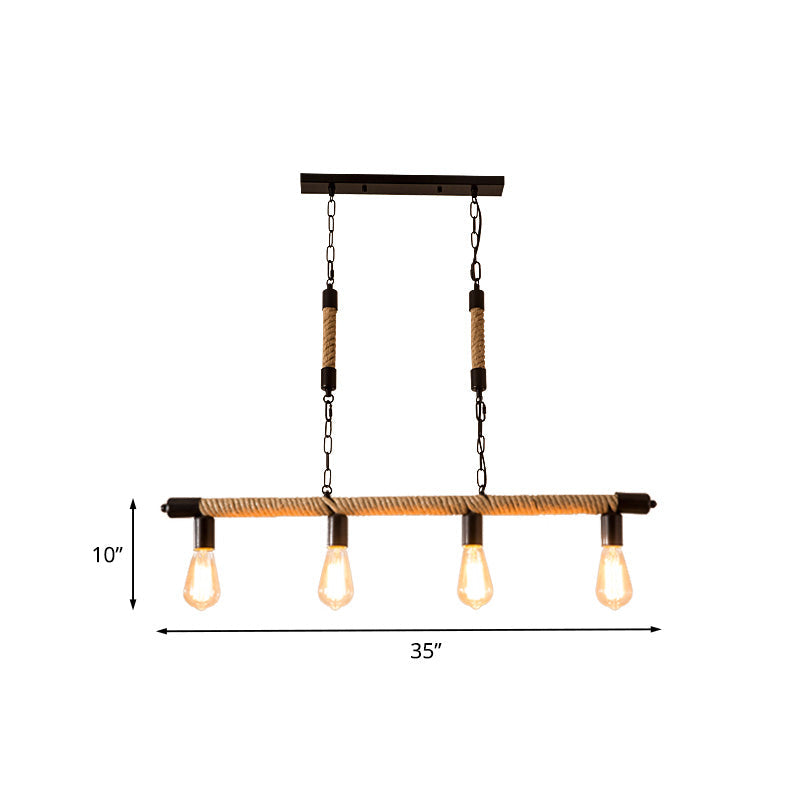 Éloïse Rope Industrial Pendant Chandelier Light
