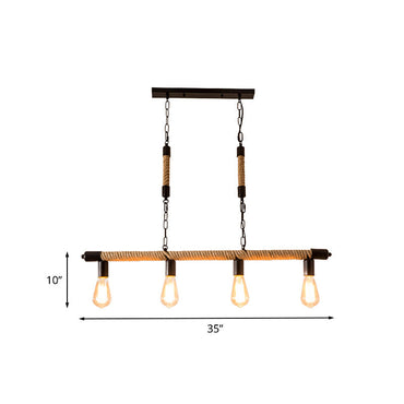 Éloïse Rope Industrial Pendant Chandelier Light