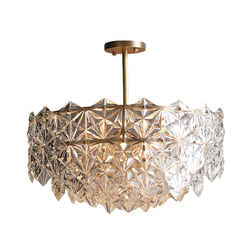Camille Brass Crystal Circular Chandelier Pendant Light