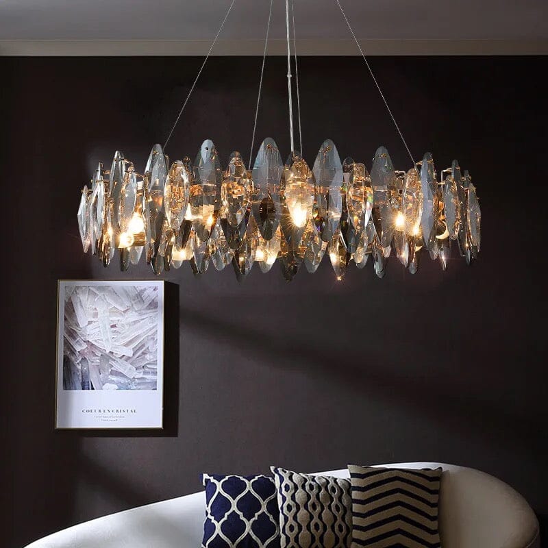 Elodie Crystal Leaf Nordic Luxury Chandelier