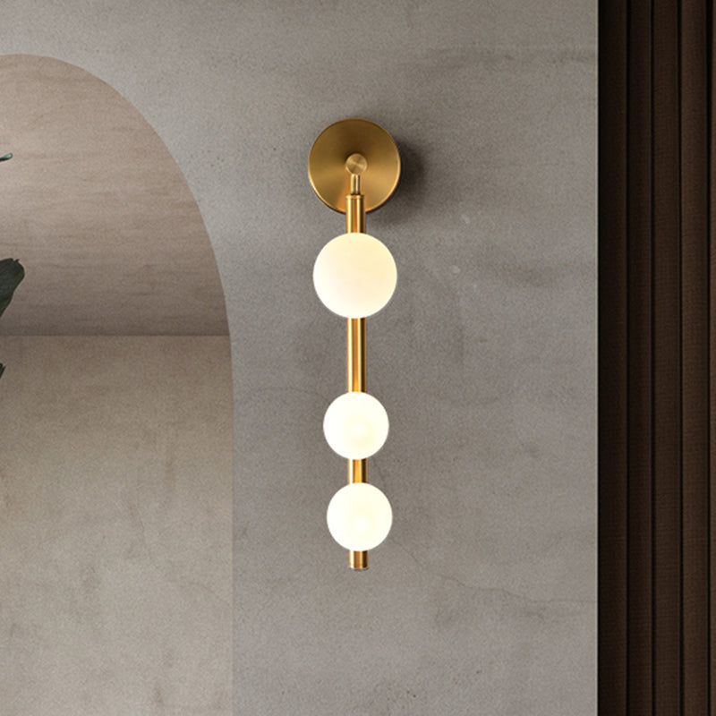 Sophie Vertical Linear Wall Sconce with 3-Head Gold Finish