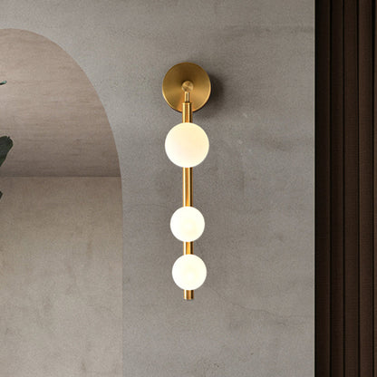 Sophie Vertical Linear Wall Sconce with 3-Head Gold Finish