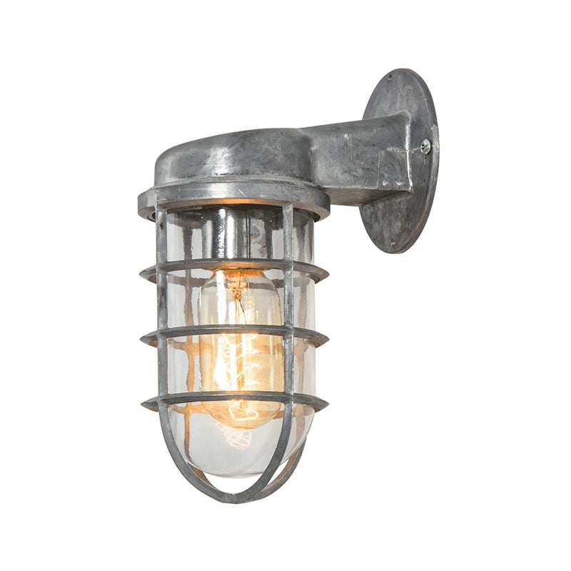 Delphine Coastal Caged Glass Wall Sconce Lamp
