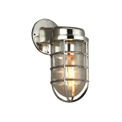 Delphine Coastal Caged Glass Wall Sconce Lamp