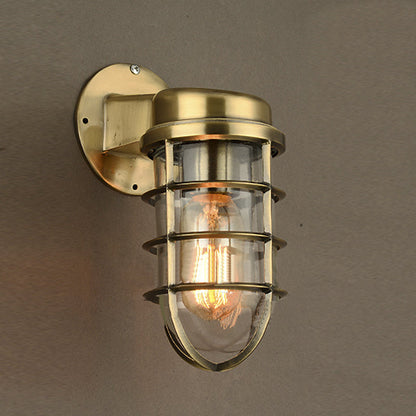 Delphine Coastal Caged Glass Wall Sconce Lamp