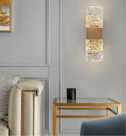 Clara Crossover Crystal Sconce