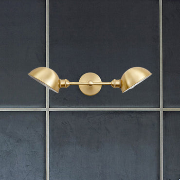 Madeleine Dual Dome Vintage Bathroom Wall Sconce