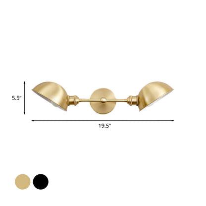 Madeleine Dual Dome Vintage Bathroom Wall Sconce