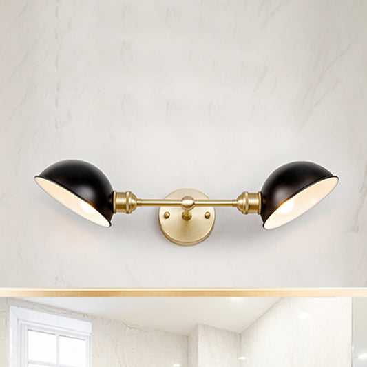 Madeleine Dual Dome Vintage Bathroom Wall Sconce