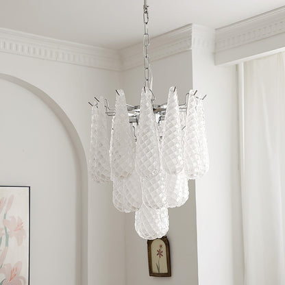 Thérèse Frosted Veil Snowfall Chandelier