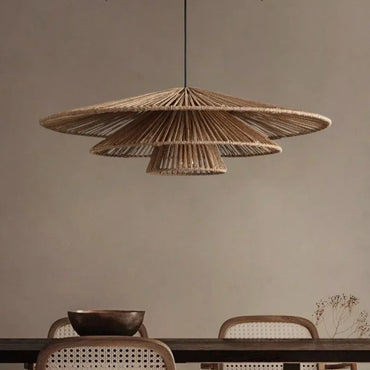 Anaïs Wabi Sabi Rattan Handmade Pendant Light