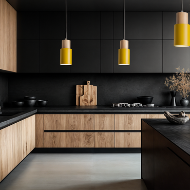 Amélie Handcrafted Oak Pendant Light
