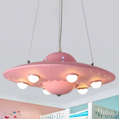 Mathilde Nordic Flying Saucer LED Pendant Light for Kids