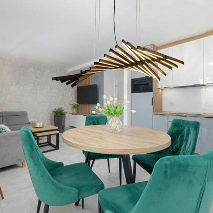 Sophie Geometric Fishbone Chandelier