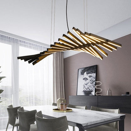 Sophie Geometric Fishbone Chandelier