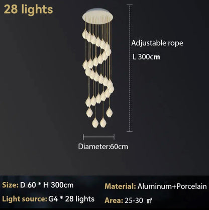 Elena Clara Petal Chandelier
