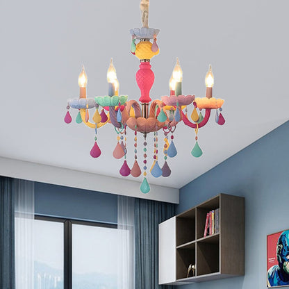 Clémence Kids Crystal Candle Chandelier
