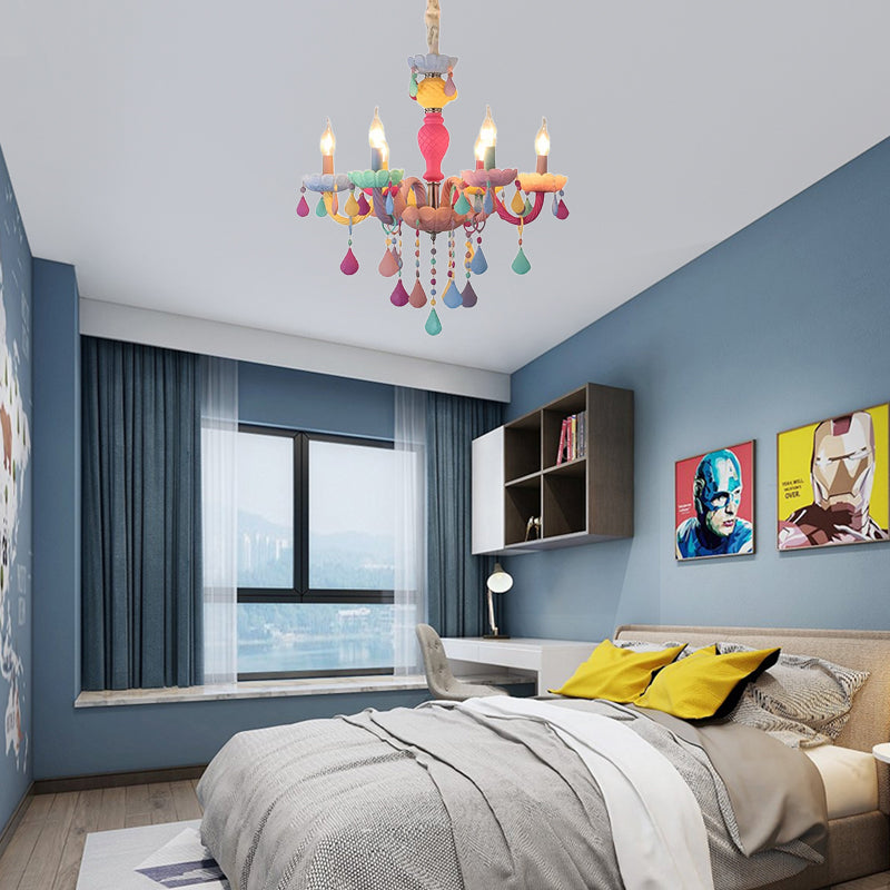 Clémence Kids Crystal Candle Chandelier