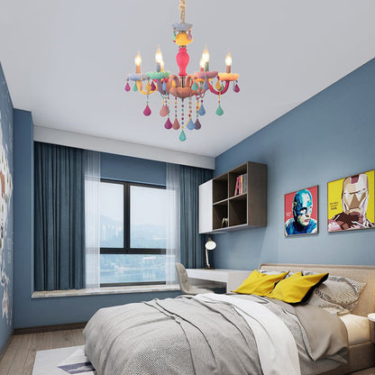 Clémence Kids Crystal Candle Chandelier