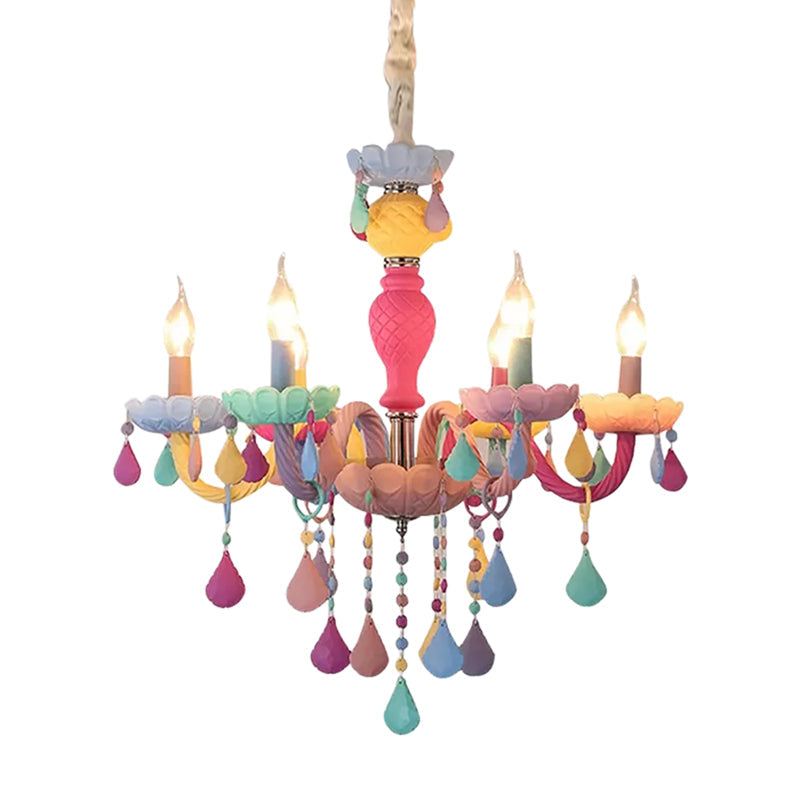 Clémence Kids Crystal Candle Chandelier